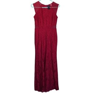 ENFOCUS STUDIO Size 6 Rich Red Maxi Elegant Cocktail,Flattering,Sophisticated.